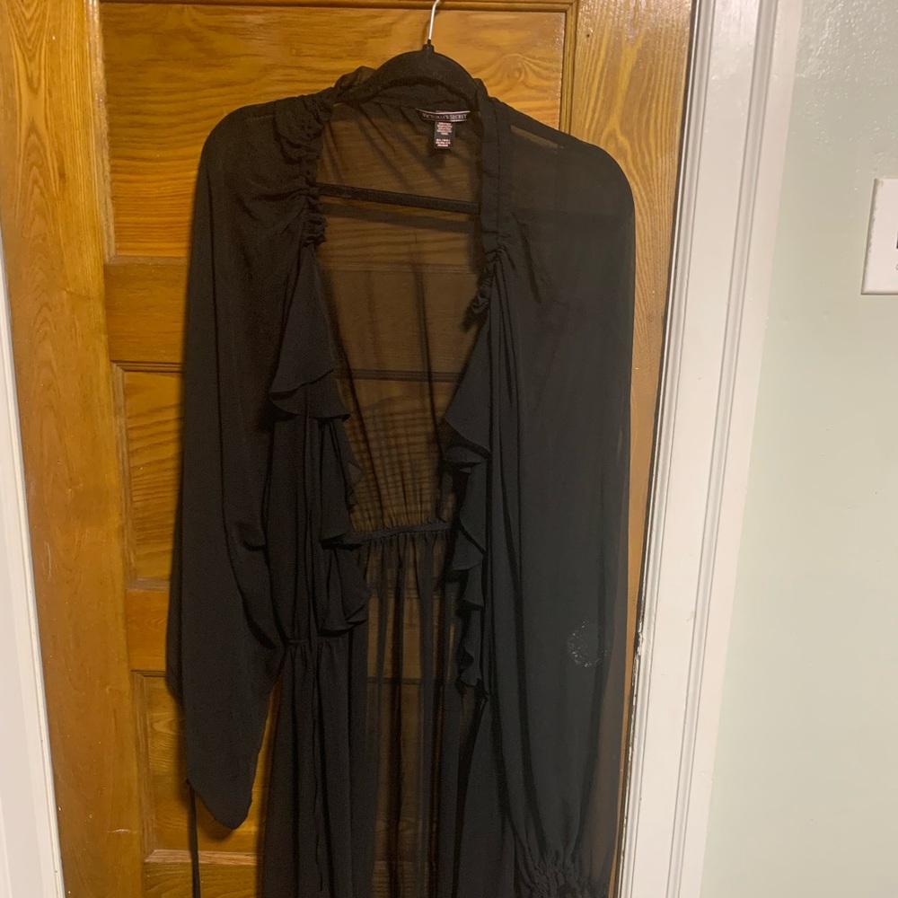 Victoria’s Secret sheer robe. Very sexy